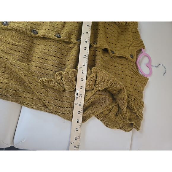 Grandpacore Crochet Womens Plus 2X Who What Wear Ruffle Sweater - Picture 6 of 7